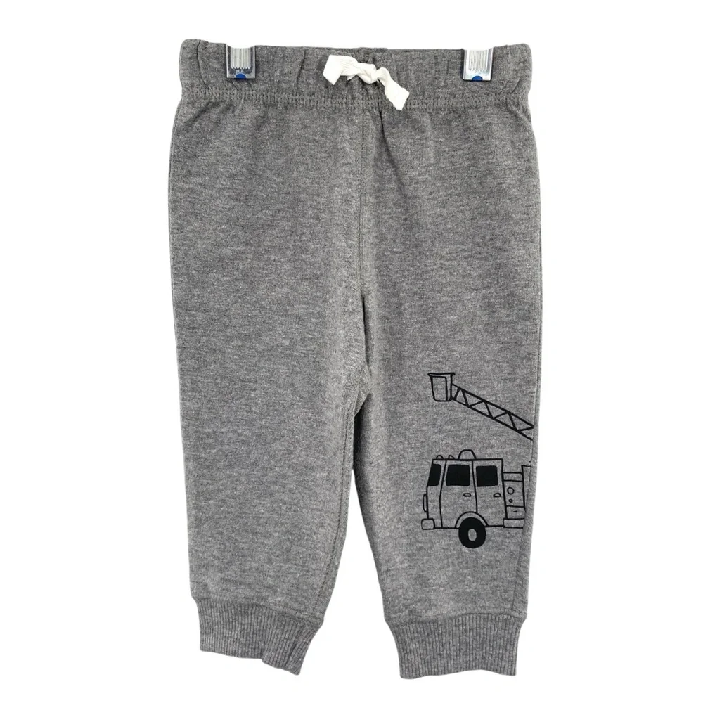 Carter's Infant Firetruck Sweatpants Joggers Size 9 Months